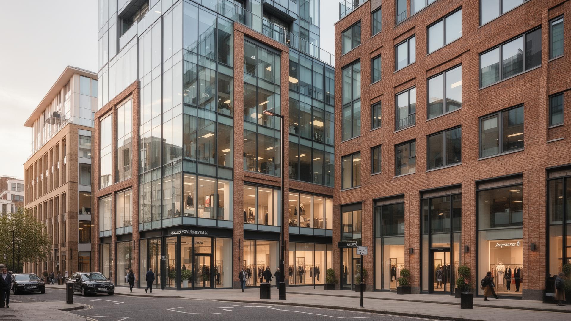 Modern UK commercial property building representing insurance quote factors